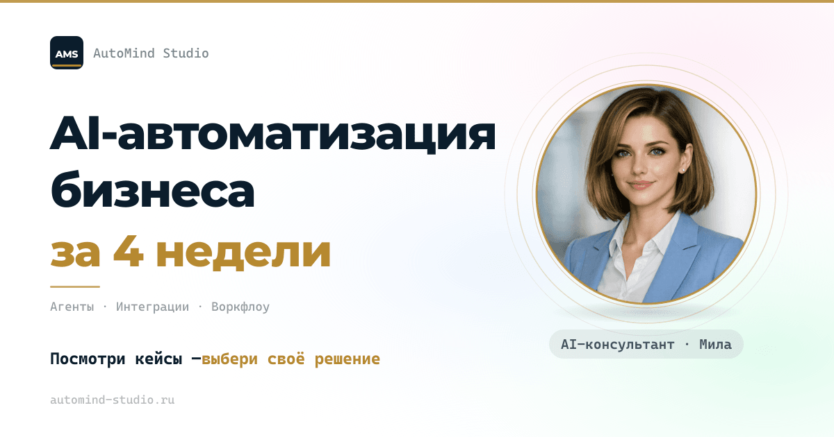 AutoMind Studio — AI-автоматизация бизнеса